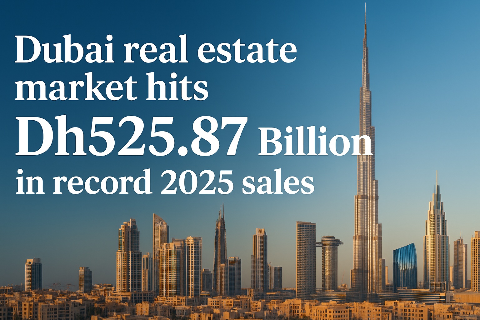 Dubai real estate market hits Dh525.87